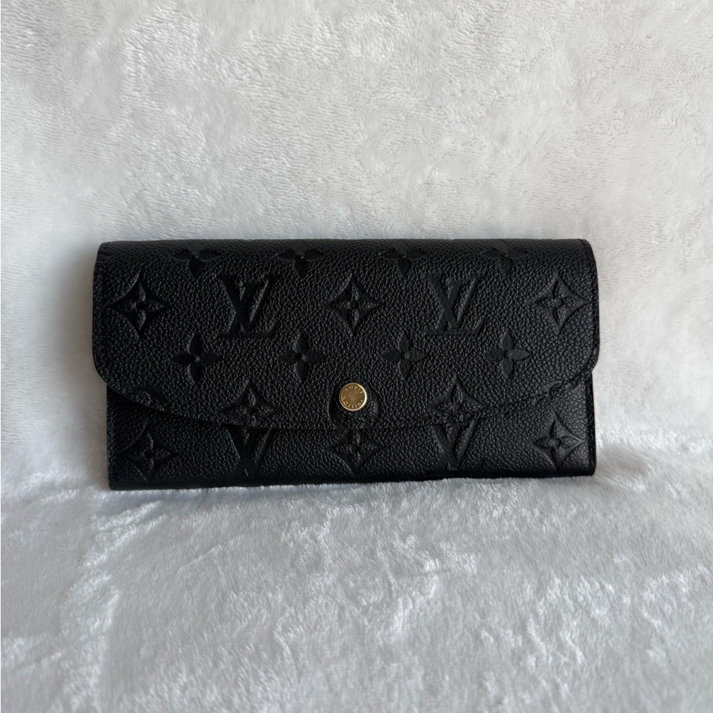 Louis Vuitton Black Empriente Emilie Wallet